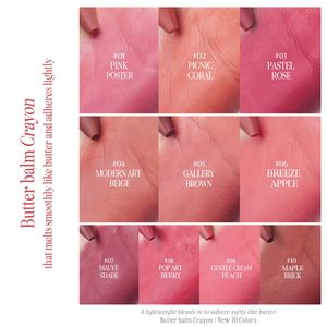 สำหรับมืออาชีพ บัตเตอร์ บาล์ม เครยอน 005 แกลลอรี่ บราวน์ ลิปแอนด์ชีค ทินท์ มอยส์เจอร์ไรซิ่ง เพนซิล เมคอัพ - Product Image 5