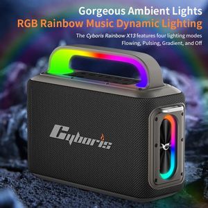 Cyboris X13 2025 Nueva Máquina de <span class=keywords><strong>Karaoke</strong></span> de 200W, Altavoz Inalámbrico Portátil, 2 Micrófonos Inalámbricos, 6.5m Aux, RGB LED, Altavoz de <span class=keywords><strong>Karaoke</strong></span> con Bajos - Product Image 2