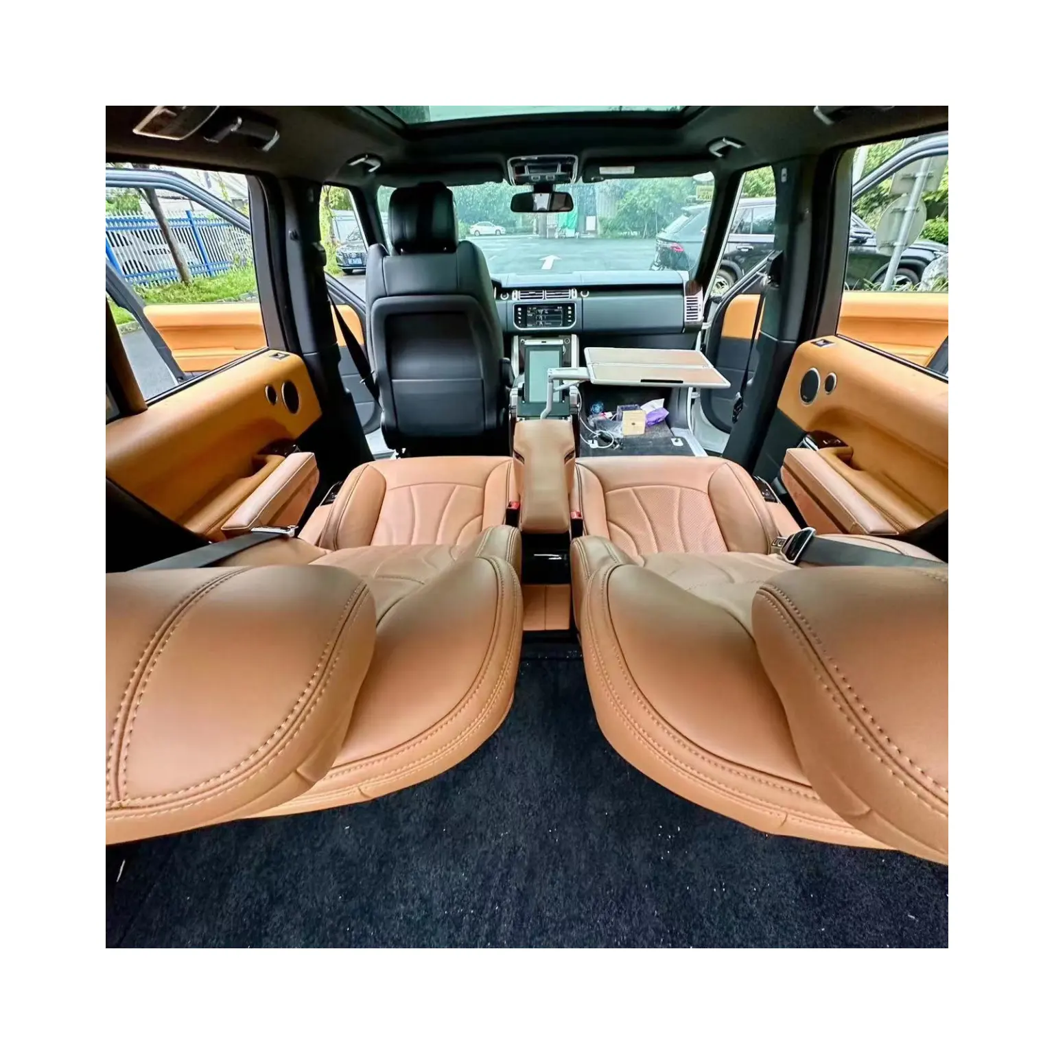 Hoge Kwaliteit Luxe Upgrade Elektrische Voorste En Achterste Vip Stoelen Auto Auto Interieur Accessoires Aangepast Voor Land Rover Vogue