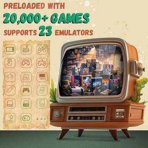 Consola de juegos portátil retro inalámbrica con 23 emuladores y juegos 20.000 + 4K para salida HDMI 2,4 GHz Game Stick - Product Image 2