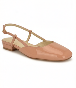 Slingback Flats con Punta Quadrata Lucida Personalizzata dal Produttore, per un Tocco Raffinato e Moderno - Product Image 3