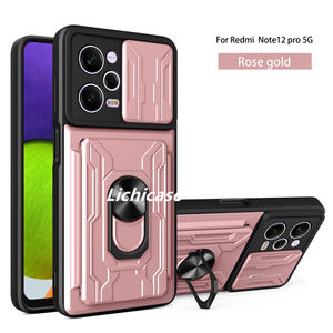 Lichicase 2 in1 étui robuste multi-protection pour Xiaomi Poco X5 Pro 5G porte-carte portefeuille couverture arrière - Product Image 4