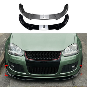 Amp-Z Front Bumper Lip <b>Splitter</b> Carbon Fiber Texture Matte Finish For Volkswagen Golf 5 Mk5 Gti Jetta Mk5 Gli - Product Image 1