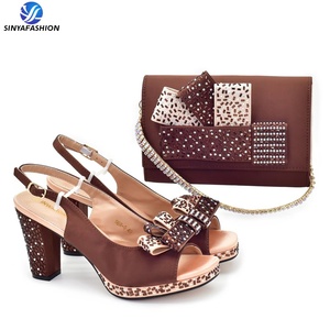 Sinya nuovo Design <span class=keywords><strong>scarpe</strong></span> italiane a borsa abbinata Set <span class=keywords><strong>scarpe</strong></span> da <span class=keywords><strong>sera</strong></span> festa donna e borsa Set <span class=keywords><strong>per</strong></span> donne africane - Product Image 4