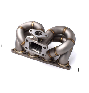 Collecteur d'échappement Turbo Ram Horn <span class=keywords><strong>T3</strong></span> 35/38mm W/G Schedule 40 304 Acier inoxydable pour Civic Del Sol CRX 1.5L 1.6L D15 D16 SOHC - Product Image 1