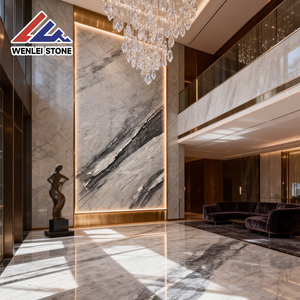 Dalles <span class=keywords><strong>de</strong></span> marbre gris <span class=keywords><strong>paysage</strong></span> naturel, luxe moderne, pour salle <span class=keywords><strong>de</strong></span> bain, cuisine, extérieur, avec veinage <span class=keywords><strong>aquarelle</strong></span> unique, pour mur d'accentuation <span class=keywords><strong>de</strong></span> villa <span class=keywords><strong>et</strong></span> hôtel - Product Image 3