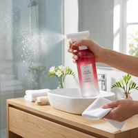 Bouteille pompe en verre Boston ronde vide personnalisée de 500 ml pour lotion corporelle, après-shampoing, savon liquide, shampoing, avec boîte cadeau – Vente en gros