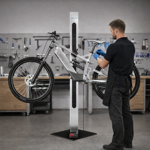 Soporte de Reparación para Bicicletas Eléctricas de 80 kg, Servo Motor con Sistema de Engranaje de Tornillo Sin Fin, Altura Ajustable de 70-185 cm, Soporte de Pie para Taller de Bicicletas Eléctricas - Product Image 5