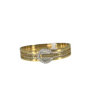 กำไลข้อมือแฟชั่น สแตนเลสสตีล 316L ชุบทอง PVD ดีไซน์ทนทานและยั่งยืน - Product Image 1