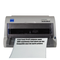 Papel de impresora de matriz de puntos de papel de computadora sin carbón superior-Perfecto para facturas, recibos y formularios