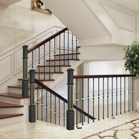 Homdeco – Poteaux de balustrade d'escalier en aluminium, balustres pour usage domestique, rampes intérieures sur mesure, maison moderne de luxe, résistant à la corrosion
