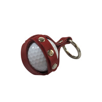 Nouvelle pochette à balles de golf en cuir pleine fleur de qualité supérieure, porte-balles de golf en cuir véritable