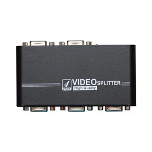 AMS-V1S4 VGA <span class=keywords><strong>Splitter</strong></span> 1 in 4 Out Video Smart HD ad alte prestazioni 4 canali segnale <span class=keywords><strong>Splitter</strong></span> 200MHz 1920*1440 per monitor PC - Product Image 1