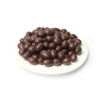 Vente chaude de boules de chocolat aux amandes enrobées de sucre, chocolat noir, vente en gros, fabriqué en Chine