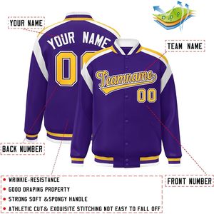 Veste de baseball personnalisée avec nom et numéro brodés, unisexe, pour adulte, à porter en automne - Product Image 2