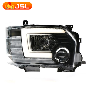 Pour Toyota Hiace 2014-2020 phare de voiture modifié Diode électroluminescente DRL jour marche lumière projecteur lentille faisceau phare - Product Image 1