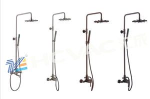 Machine de revêtement PVD pour robinets en laiton et en zamac, revêtement sous vide par pulvérisation magnétron + revêtement ionique multi-arc - Product Image 4