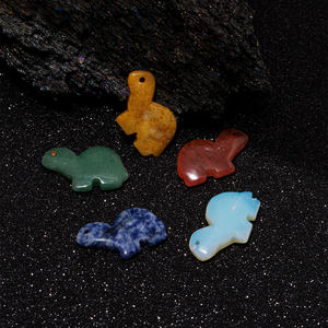 Amulette <span class=keywords><strong>porte</strong></span>-<span class=keywords><strong>bonheur</strong></span> Pierre <span class=keywords><strong>Tortue</strong></span> Charm Unakite Turquoise Quartz Agate Énergie de guérison Animal Sculpture Pendentif Charms pour bijoux - Product Image 4