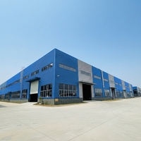 Bâtiment d'entrepôt modulaire industriel préfabriqué en structure acier pour bureaux, garage automobile, salle de sport et stockage