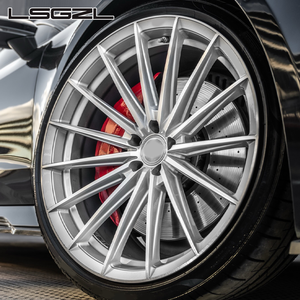 Ruedas Monobloque Forjadas LSGZL, Pulimentadas y Cepilladas, <span class=keywords><strong>de</strong></span> 17, 18, 19, 20, 21 y 22 Pulgadas para Autos <span class=keywords><strong>de</strong></span> Pasajeros, para Audi A4 A5 BMW I8 M5 5x114.3 5x112 5x120 - Product Image 1