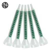 Buse mélangeuse statique verte à connexion baïonnette, tube de mélange 16/24 éléments pour résine époxy bi-composant 50 ml, colle AB