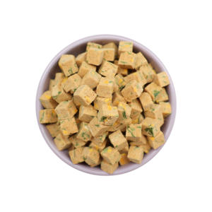 Fabricants d'aliments pour animaux de compagnie Recette de citrouille de <span class=keywords><strong>saumon</strong></span> lyophilisé et d'épinards lyophilisé sain Snack croustillant pour animaux de compagnie Fruits et légumes lyophilisés - Product Image 1