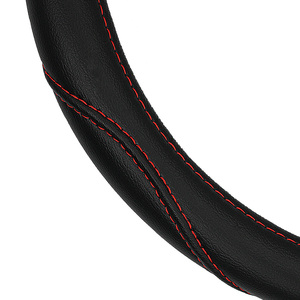 Housse de <span class=keywords><strong>volant</strong></span> en <span class=keywords><strong>cuir</strong></span> respirant résistant <span class=keywords><strong>à</strong></span> l'usure quatre saisons guidon de voiture en <span class=keywords><strong>cuir</strong></span> universel cousu <span class=keywords><strong>à</strong></span> la main couvercle de disque carré - Product Image 1