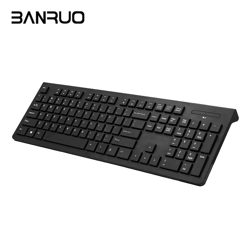 Хит продаж, двойная система переключения, эргономичный выбор наклона, 2,4G, 105 клавиш, полноразмерная Бесшумная беспроводная клавиатура с ножницами