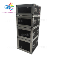 Boîtier rack étanche Goodcase personnalisé en aluminium durable OEM 2U-12U avec porte coulissante supérieure pour équipement d'amplificateur de scène