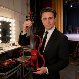 Violín Eléctrico Directo de Fábrica, Tamaño <span class=keywords><strong>3</strong></span>/<span class=keywords><strong>4</strong></span> 1/2, Violín Eléctrico Profesional - Certificado CE para Niños y Estudiantes - Product Image 2