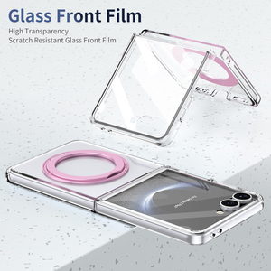Soporte de anillo magnético de dos <span class=keywords><strong>colores</strong></span> a prueba de golpes Fold Zlip Phone Case para Samsung Galaxy Z Flip 7 6 5 <span class=keywords><strong>4</strong></span> 3 - Product Image 5