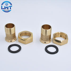 Raccords de compteur d'eau tout en cuivre 4/8\" 6/8\" 1\" Unions en cuivre filetées mâles Accessoires de plomberie pour raccords de compteur d'eau - Product Image 4