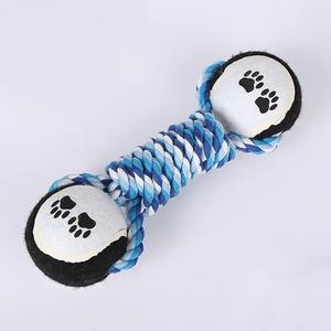 Jouets à mâcher pour chien, haltère, corde, balle de tennis, chiot, outil de nettoyage des dents - Product Image 1