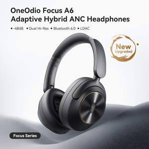 Oneodio A6 lai tiếng ồn chủ động hủy bỏ tai nghe không dây 75h Thời gian chơi LDAC Hi-Res lossless âm thanh kép mic rõ ràng cuộc gọi - Product Image 5