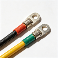 Connecteur de câble et borne annulaire en cuivre isolées au PTFE/PVC thermorétractable