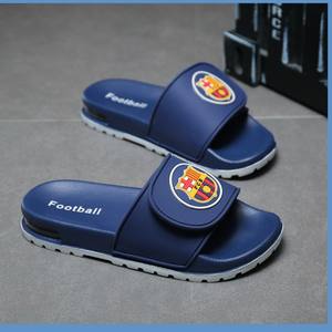 Yüksek kalite Unisex yaz <span class=keywords><strong>Flip</strong></span>-flop terlik öğrenciler için Trendy futbol baskılı kaymaz spor sandalet artı boyutu rahat - Product Image 2