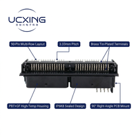Connecteur ECU 90 broches PPI0001336, angle droit 90 degrés, pas de 3,33 mm, 15A 14V, PBT UL94 V-0, pour unité de commande moteur, OEM ODM personnalisé