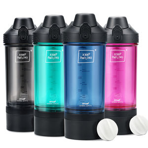 Lançamento 2026 Garrafa <span class=keywords><strong>Shaker</strong></span> de Proteína de 500ML/20oz para Academia e Fitness, Material Tritan, Livre de BPA, à Prova de Vazamento, com Compartimento de Armazenamento - Product Image 6