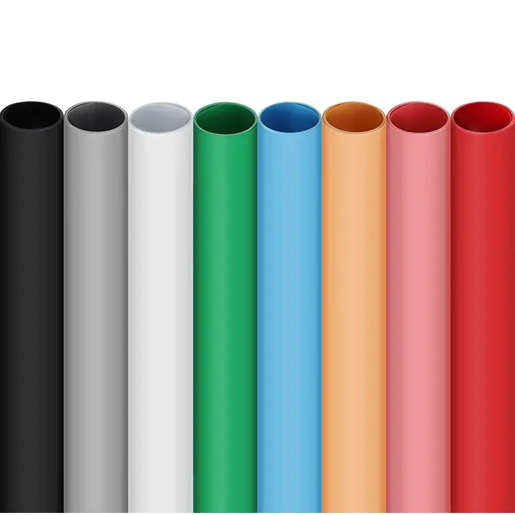 Waterproof Washable Solid Color Photo studio Matte Plastic PVC Background Paper Backdrop Wallpaper