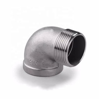 Кованый Женский Мужской Локоть сантехника 1/2 NPT BSPP BSPT из нержавеющей стали 304 / 316 уличный локоть