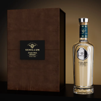 Bouteille de vodka 750 ml, emballage personnalisé, boîte à tiroir, boîte cadeau, bouteille en verre, spiritueux, whisky, gin, tequila, rhum, brandy