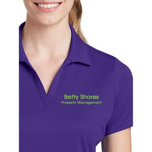 Polo Personalizado para Mujer, Bordado, 100% Poliéster, Tejido de Malla, Diseño con Texto Personalizado, Corte Regular - Product Image 2