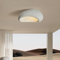 Plafonnier circulaire au design moderne, luminaire de plafond, lustre wabisabi