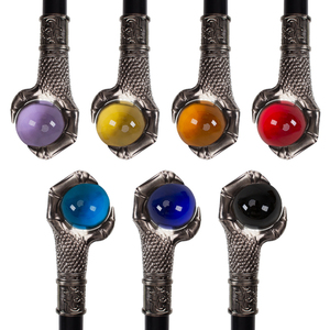Bola de cristal colorida Steampunk bastón para caminar Caballero moda bastón para <span class=keywords><strong>mujer</strong></span> fiesta decorativo bastón para caminar perilla - Product Image 3