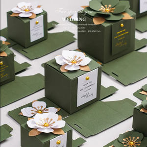 Customized Light Luxury Design <b>Candy</b> Ring Small Gift Jewelry Box Wedding Souvenir Earring <b>Necklace</b> Jewelry Storage Packaging Box - Product Image 2