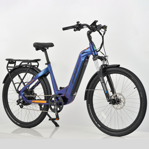GEOBYKE Vélo électrique de ville 27.5 pouces pour femmes vélo électrique de route Step-Through 500W/750W vélo électrique 7 vitesses à <span class=keywords><strong>cadre</strong></span> <span class=keywords><strong>bas</strong></span> - Product Image 1