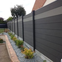 Vente en gros de panneaux de clôture en bois composite WPC imperméables pour jardin extérieur Clôture en bois et plastique pour