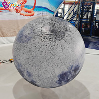 Modèle de système solaire gonflable lumineux personnalisé, boule de lune LED, ballon publicitaire géant gonflable de la planète Terre pour la décoration