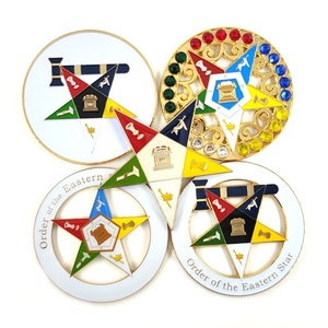 Emblema Masónico <span class=keywords><strong>de</strong></span> Doble Águila del Rito Escocés, 32 Alas Descendentes, Insignia Automotriz <span class=keywords><strong>de</strong></span> 3 Pulgadas, Emblema Masónico para Automóvil del Rito Escocés - Product Image 5