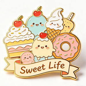 หมุดเคลือบโลหะพิมพ์ลายตัวอักษรแบบไขว้ไม่ใช่คนพิการทั้งหมดเป็นงานศิลปะที่มองเห็นได้และของสะสม - Product Image 1